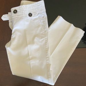 MNG by Mango White Capri Pants